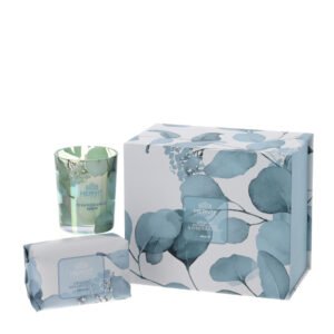 Candela e sapone botanic blu