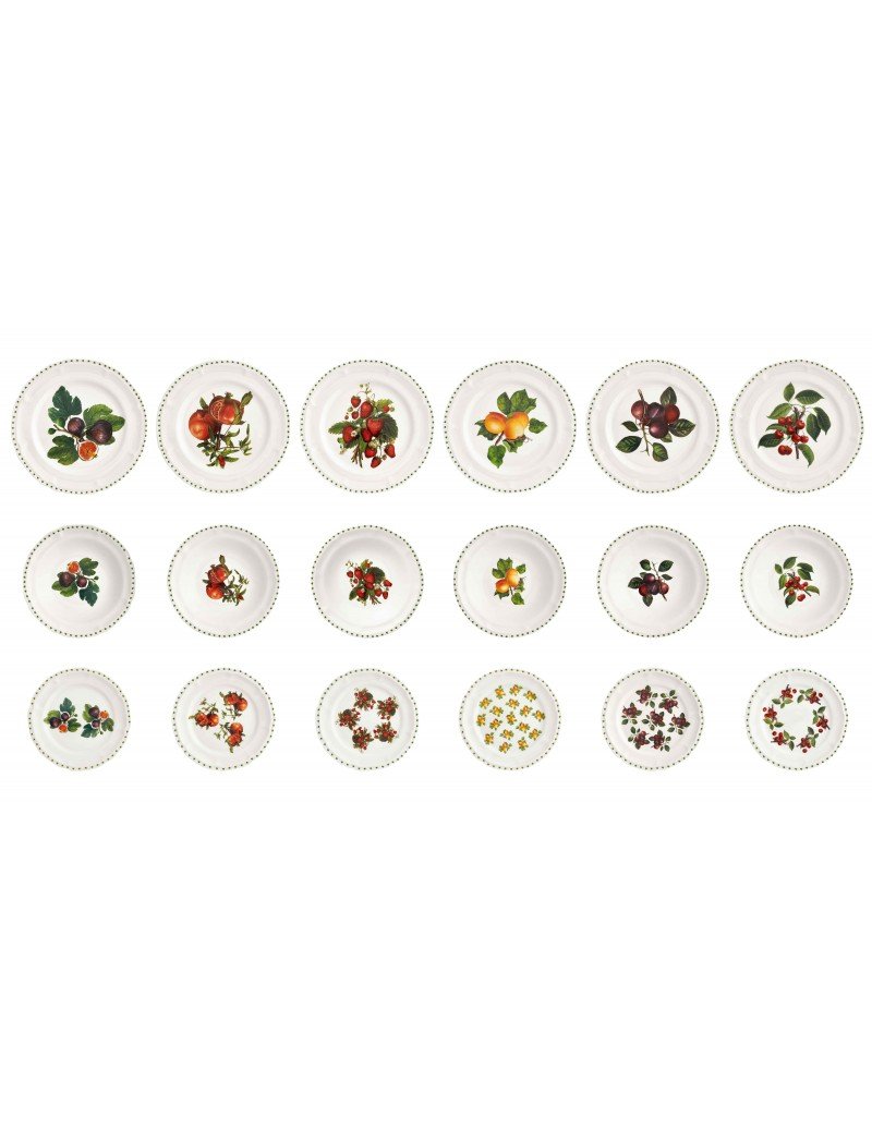 52160-TAVOLA-18-PZ-LE-PRIMIZIE-PORCELLANA TAVOLA 18 PZ LE PRIMIZIE NEW BONE CHINA - immagine 1