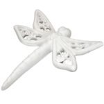 Libellula in porcellana bianco