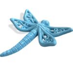 Libellula in porcellana celeste