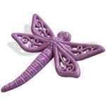 Libellula in porcellana lilla