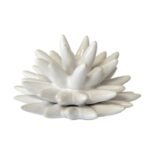 Riccio in ceramica magnete bianco