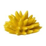 Riccio in ceramica magnete giallo