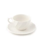 Set 6 tazzine caffè in porcellana bianca