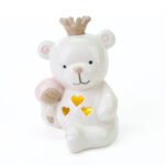 Orsetto cuori a led rosa 11.5cm