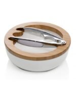 CIOTOLA PORTANOCI PORCEL BIANCA C/SUP BAMBO C/SCHIACCIAN CPL