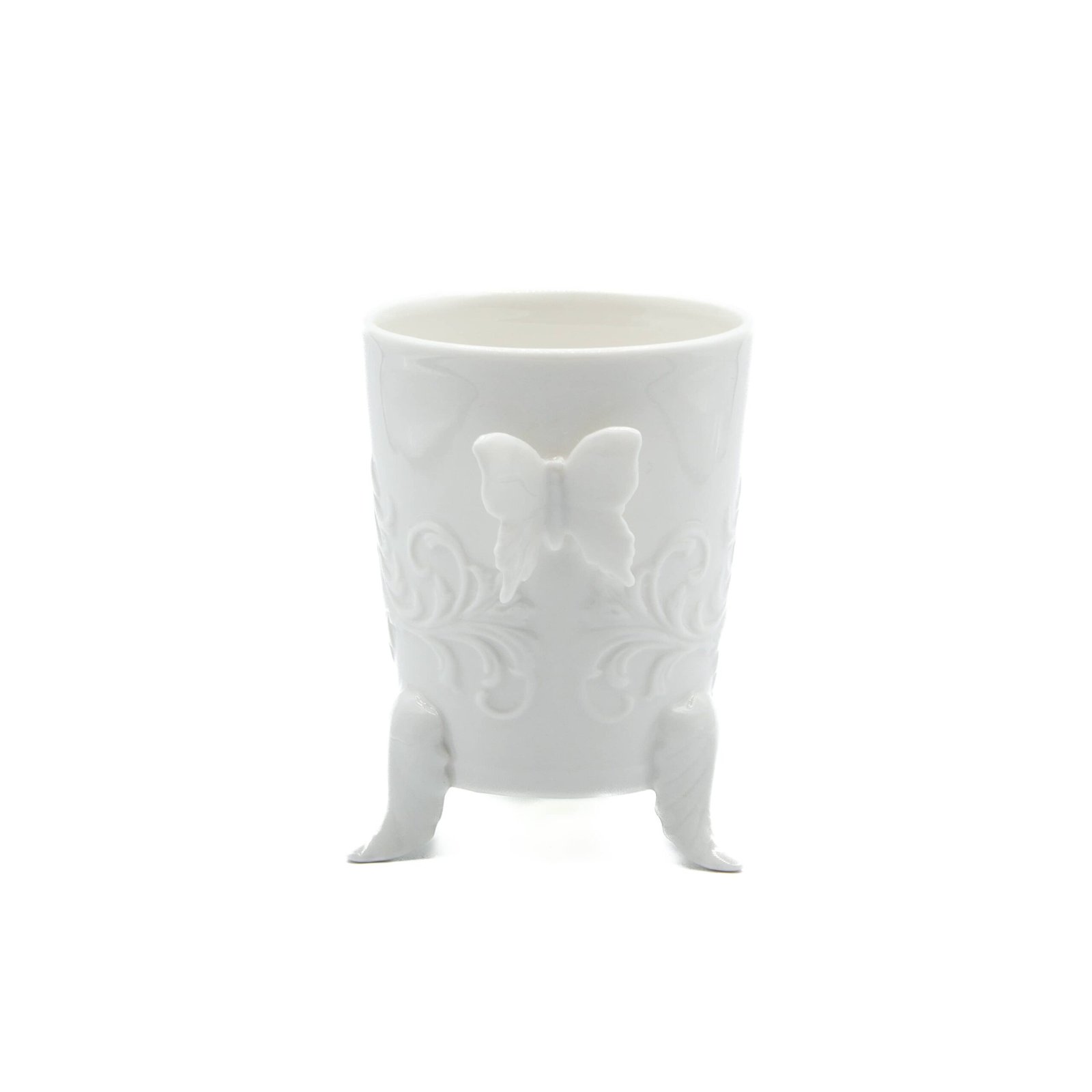 N071700 Vasetto buttefly in porcellana by Enzo Miccio - immagine 1