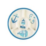 Svuotatasche in ceramica decoro marino