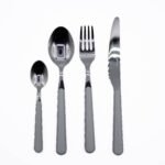 Set 24 posate color grigio