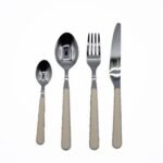 Set 24 posate color avorio