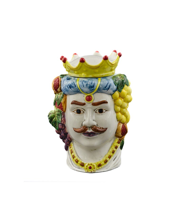 testa di moro uomo con coperchio medio con frutta simeone tendenze Testa di moro uomo con coperchio medio con frutta - immagine 1