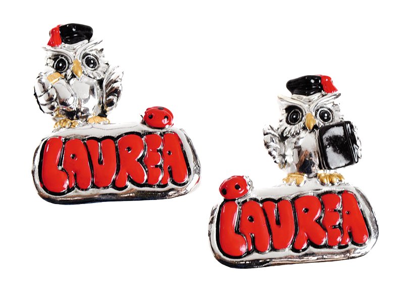 50007 - gufetto in resina a magnete 2 assortiti 4,5 cm - simeone tendenze Calamita gufetto in resina in due modelli - immagine 1