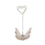 Segnaposto farfalla in porcellana beige