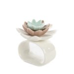 Portatovagliolo fiore in porcellana