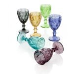 Calice Diamante colori assortiti 6 pezzi
