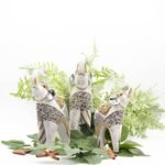 Elefante in resina con decori argento e oro - immagine 2