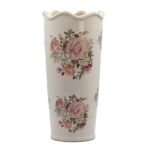 Vaso in ceramica decoro Floreale Vintage