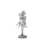 Giullare Venice in resina 20cm Metallic