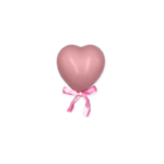 Palloncino a forma di cuore opaco rosa
