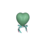 Palloncino a forma di cuore opaco verde