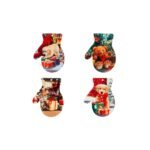 Guanti antiscottatura tema natalizio