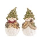 Pupazzo di neve in ceramica tema natalizio