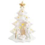 Albero presepe natalizio in porcellana