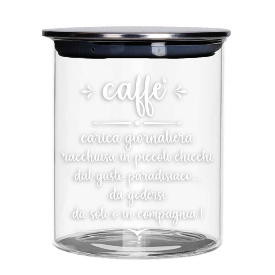 52607 barattolo-caffe-vetro-con-tappo-metal-brandani-simeone tendenze Barattolo Caffe in vetro - immagine 1