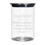 Barattolo zucchero in vetro con tappo in metallo