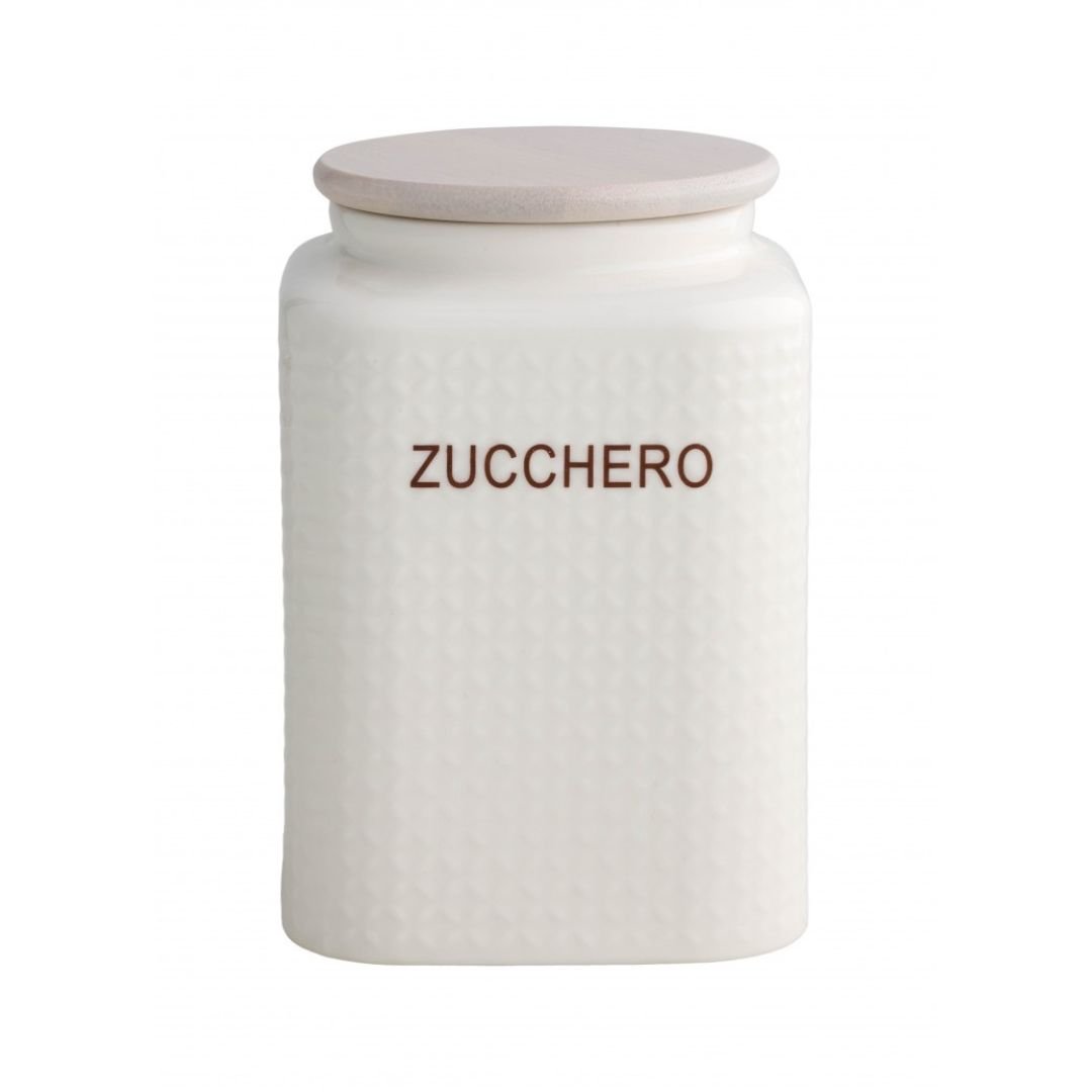 53572 barattolo zucchero in porcellana bianca brandani-simeone tendenze Barattolo zucchero in porcellana bianca - immagine 1