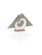 Portatovaglioli a forma di cuore in porcellana