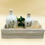 Set di oliere in ceramica bianca