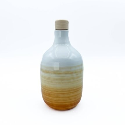 Oliera in ceramica gialla