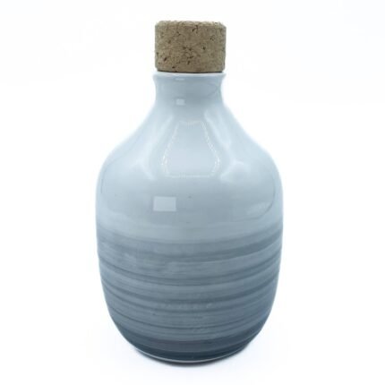 Oliera in ceramica grigio