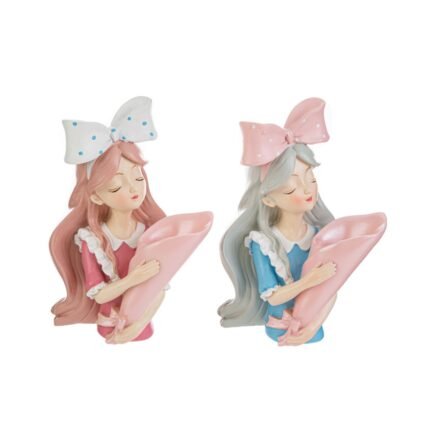 Vaso Girl in resina in due modelli assortiti 15cm
