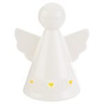 Angelo in porcellanana a led