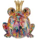 salvadanaio frog resina multicor