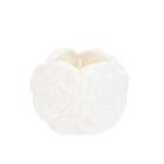 Rosa in porcellana con candela profumata 8.5cm