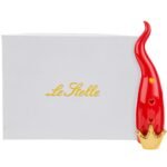 Corno rosso in porcellana a led 24cm