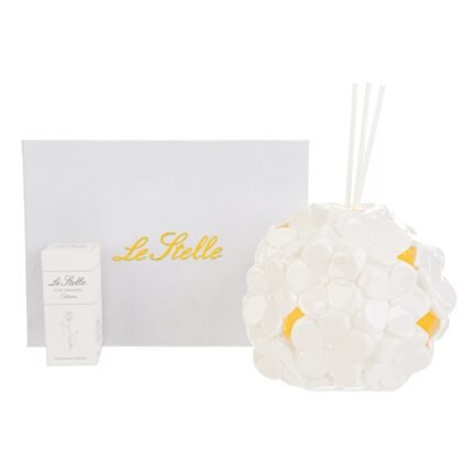 Profumatore a led in porcellana a fiori 10cm