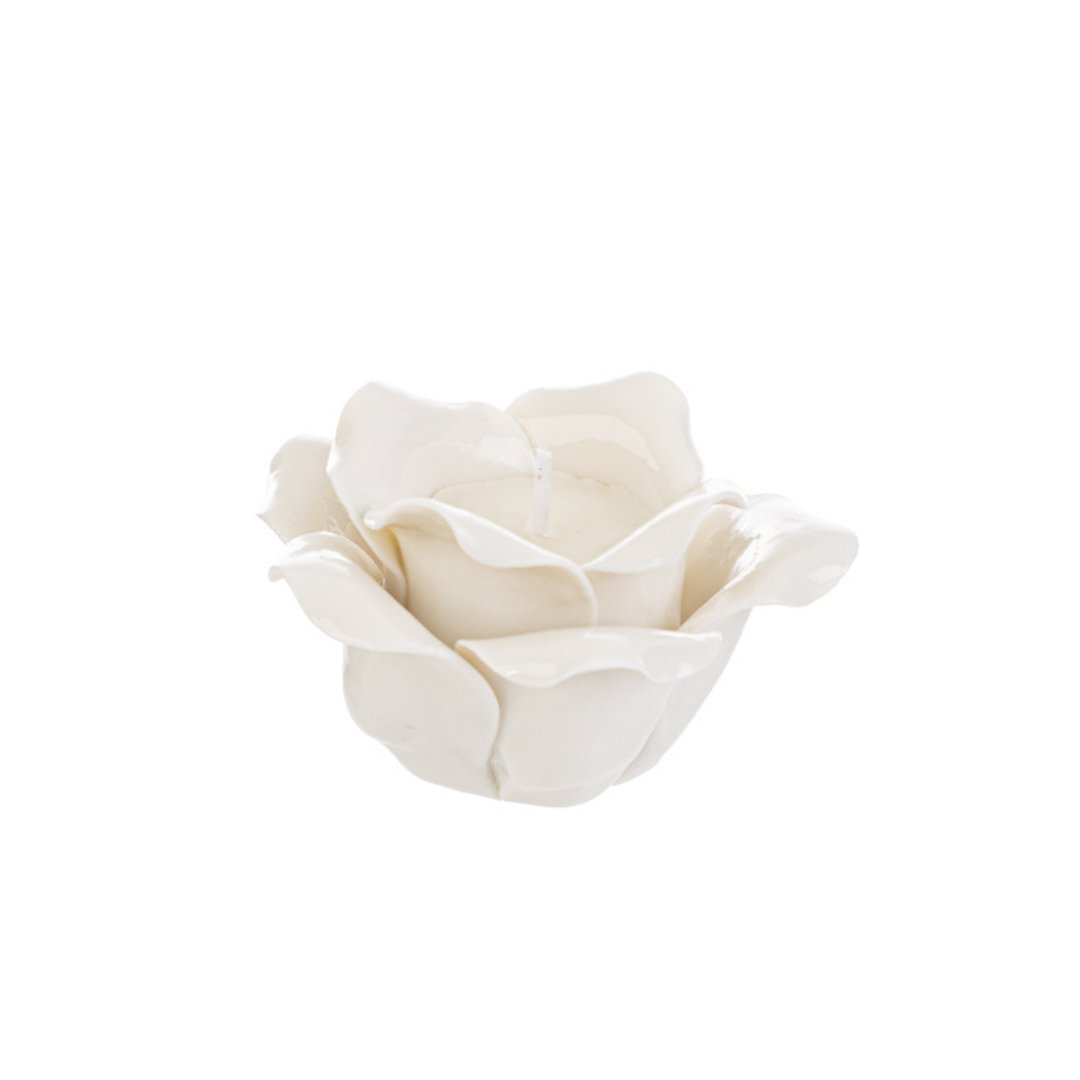 56456 Fiore bianco con candela profumata 4cm in porcellana Le Stelle- Simeone Tendenze Fiore bianco con candela profumata 4cm Le Stelle.