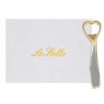 Apribottiglie in metallo oro 16cm