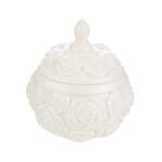 Scatola in porcellana con candela 13cm