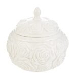 Scatola in porcellana con candela 18cm