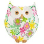 Salvadanaio gufo resina flowercolor