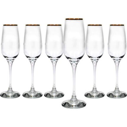 Set 6 flute golden 20cl