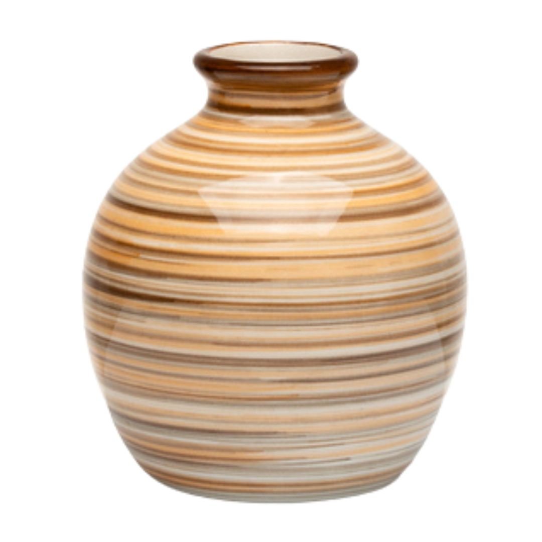 D8593 prfumatore dipinto a mano ambra Profumatore dipinto a mano ambra 10,5cm - immagine 1