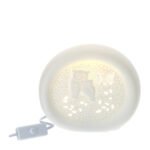 Lampada Civette in porcellana biscuit