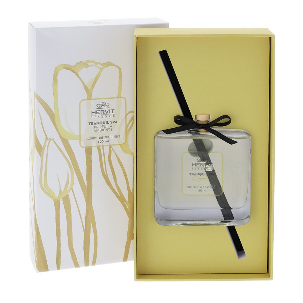 Profumambiente Tulipano Giallo 100ml con fragranza Tranquil Spa di hervit Creation-Simeone Tendenze Profumambiente Tulipano Giallo 100ml