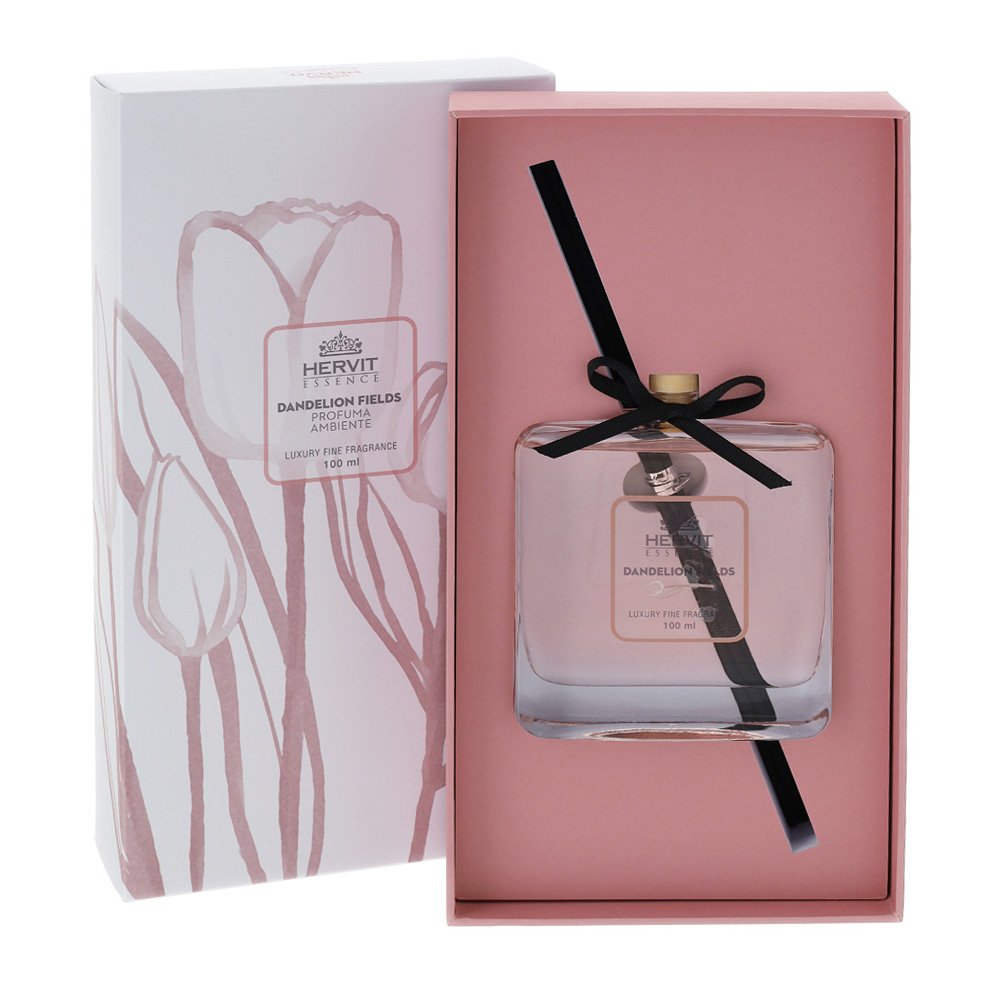 Profumambiente Tulipano Rosa 100ml con fragranza Dandelion Fields di Hervit Creation-Simeone Tendenze Profumambiente Tulipano Rosa 100ml